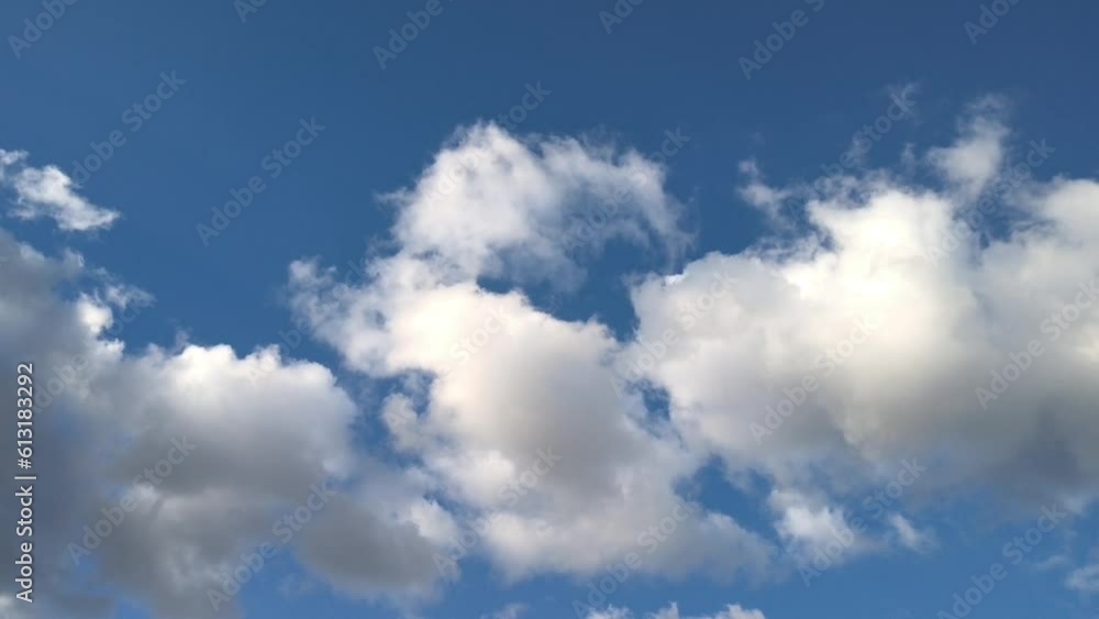 Good weather. Clouds being moved at noon Good weather. Clouds being moved at noon