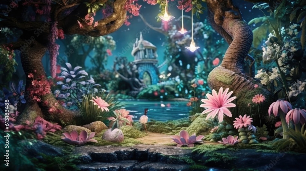 Fototapeta premium Captivating Christmas: Embracing the Spirit of the Season with Generative AI Decorations and Festive Architecture