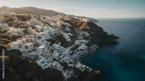Greek coastline created with generative AI