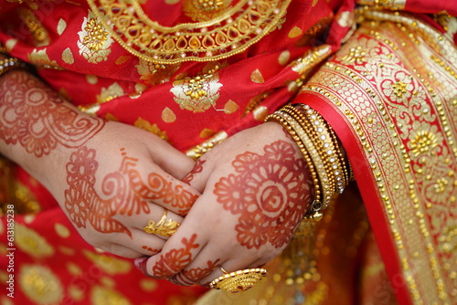 Photography The bride's hands with henna on her wedding day