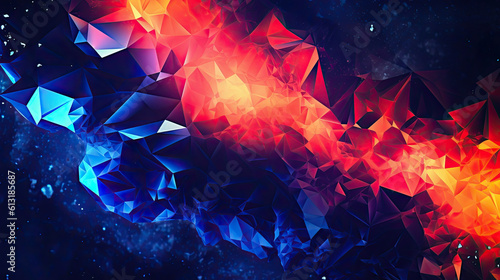 Abstract cubic colored background