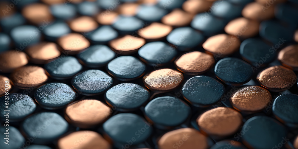 close up of a pile of metal - generative AI, KI close up of a pile of metal - generative AI, KI