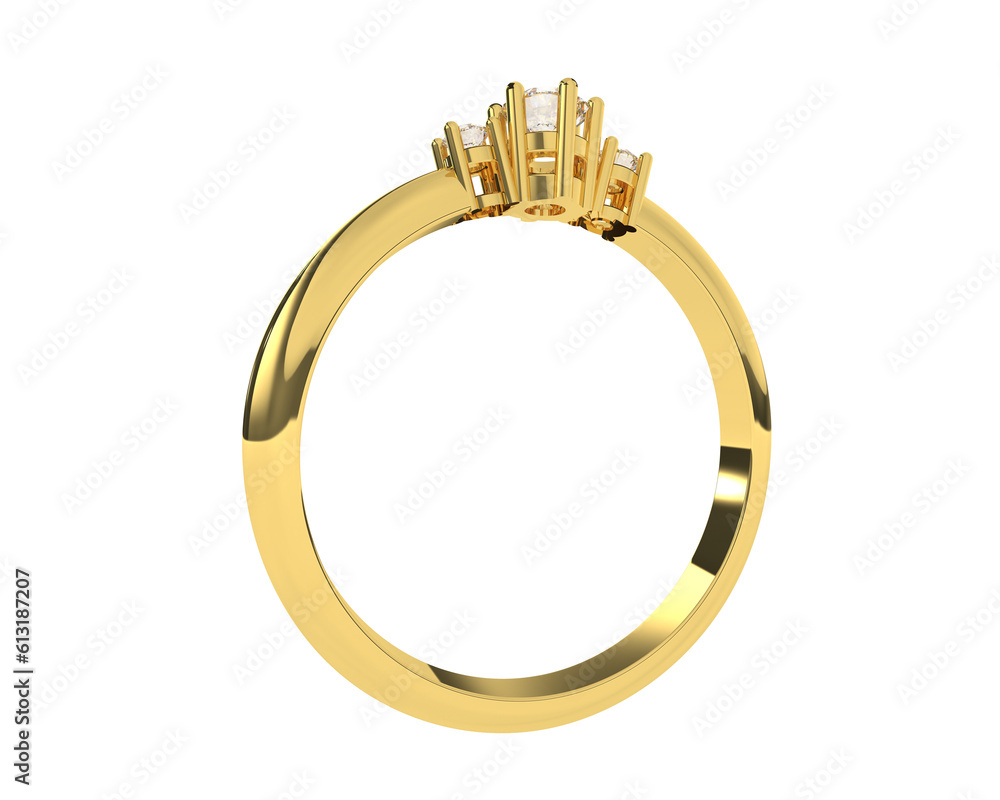 Jewelry on transparent background. 3d rendering - illustration Jewelry on transparent background. 3d rendering - illustration
