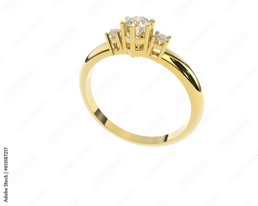 Jewelry on transparent background. 3d rendering - illustration Jewelry on transparent background. 3d rendering - illustration
