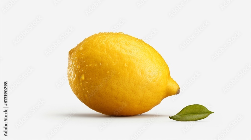 lemon on a transparent background generative ai lemon on a transparent background generative ai