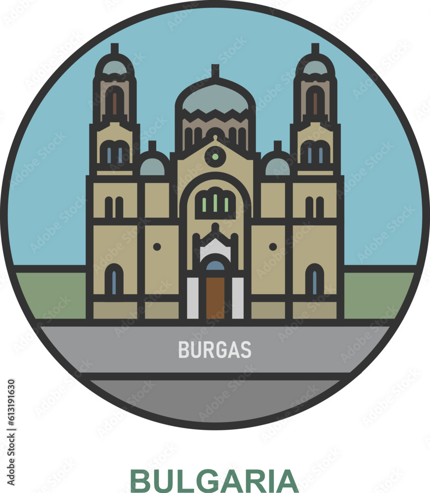 Burgas. Cities and towns in Bulgaria