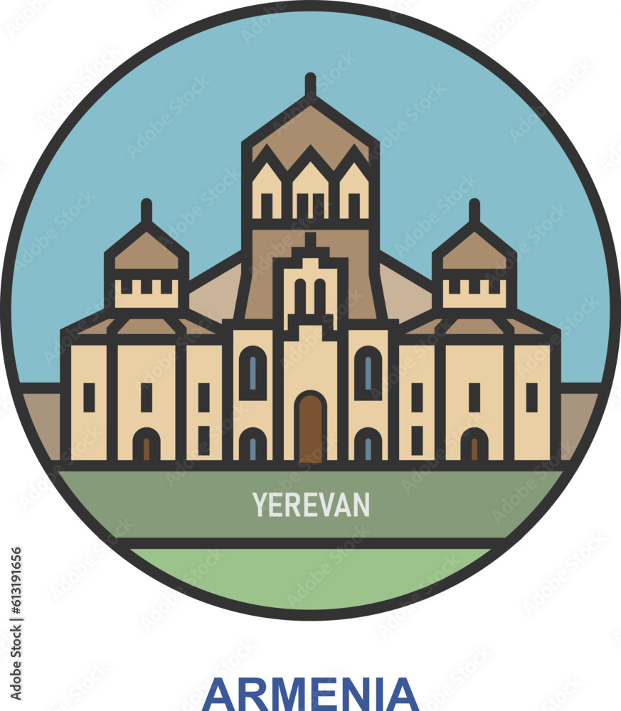 Yerevan. Cities and towns in Armenia