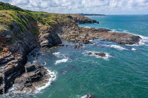 Obraz na płótnie Picturesque rocky coast on the Listi Peninsula south of Sinemorets w salonie