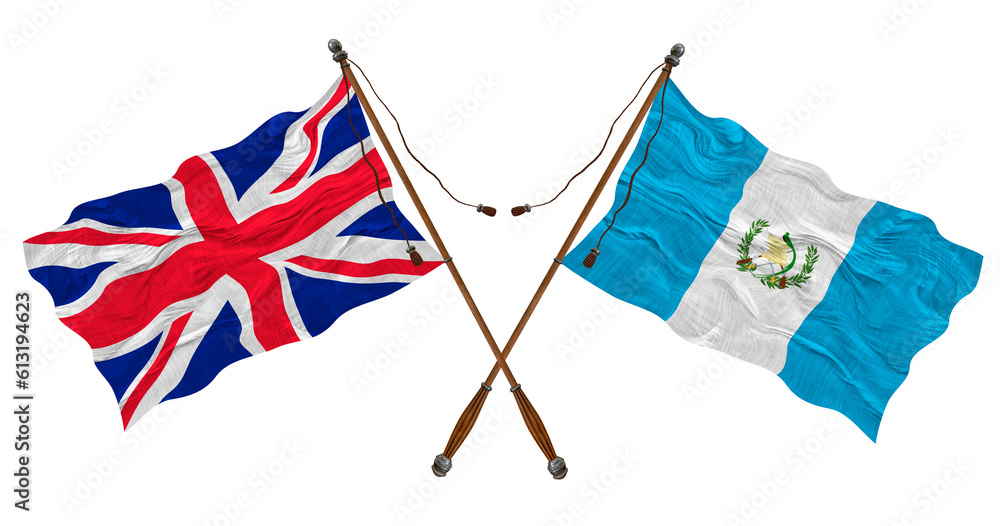 National flag of Guatemala. Background with flag of Guatemala National flag of Guatemala. Background with flag of Guatemala
