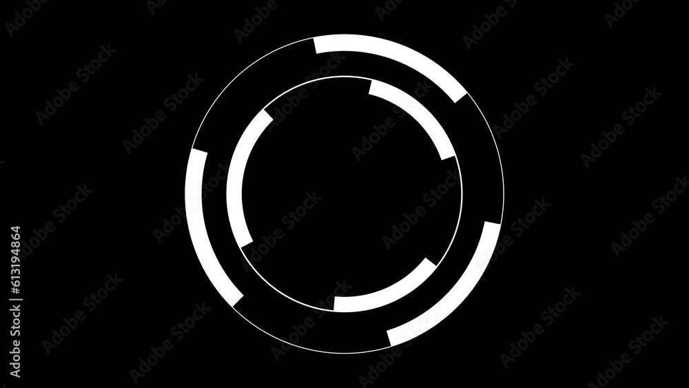 Modern luminous preloader, white circular progress loading bar. 3D animation. Modern luminous preloader, white circular progress loading bar. 3D animation.
