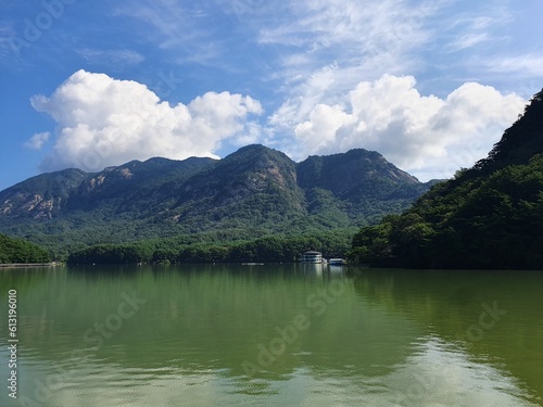 Korean pocheon sanjeong lake photo