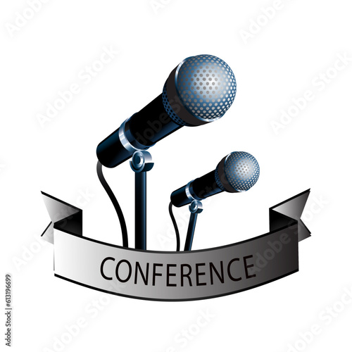 Conference template illustration with space for your texts