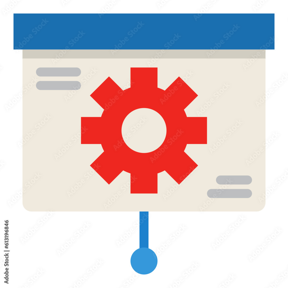 presentation flat style icon presentation flat style icon