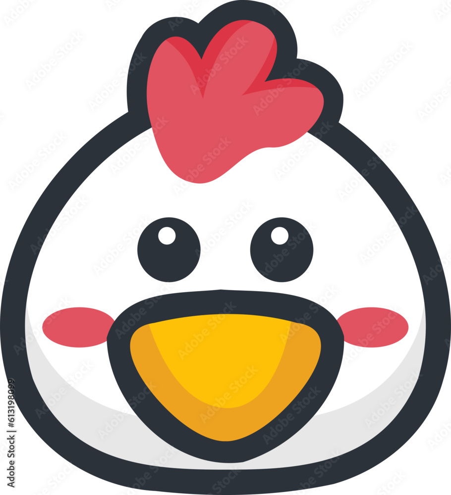 Naklejka premium cartoon chicken
