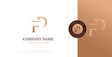 Initial FD Logo Design Vector 