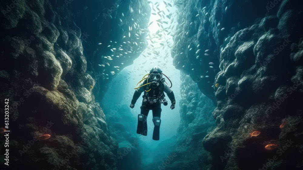 Discovering the Undersea Realm: Scuba Diver's Dive into the Abyss - Generative AI Discovering the Undersea Realm: Scuba Diver's Dive into the Abyss - Generative AI