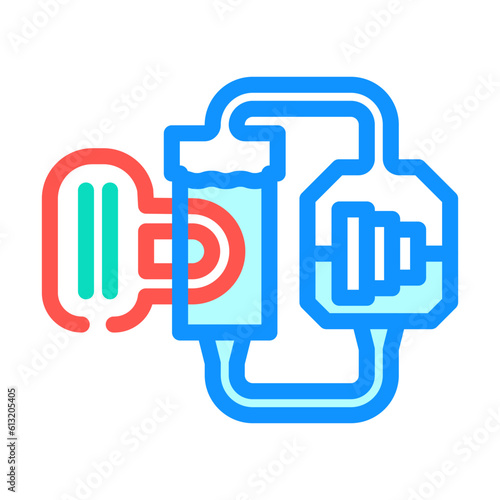 pressurized water reactor nuclear energy color icon vector. pressurized water reactor nuclear energy sign. isolated symbol illustration