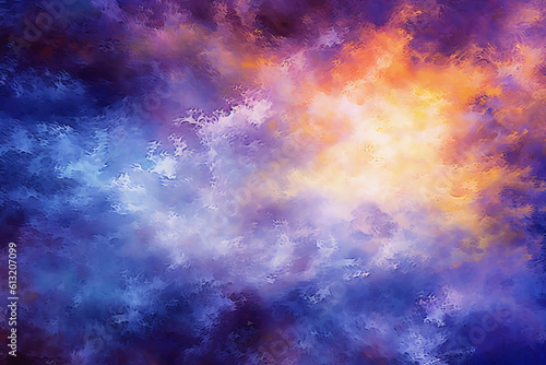 Abstract gradient art style, a contemplative starry night sky. AI generative