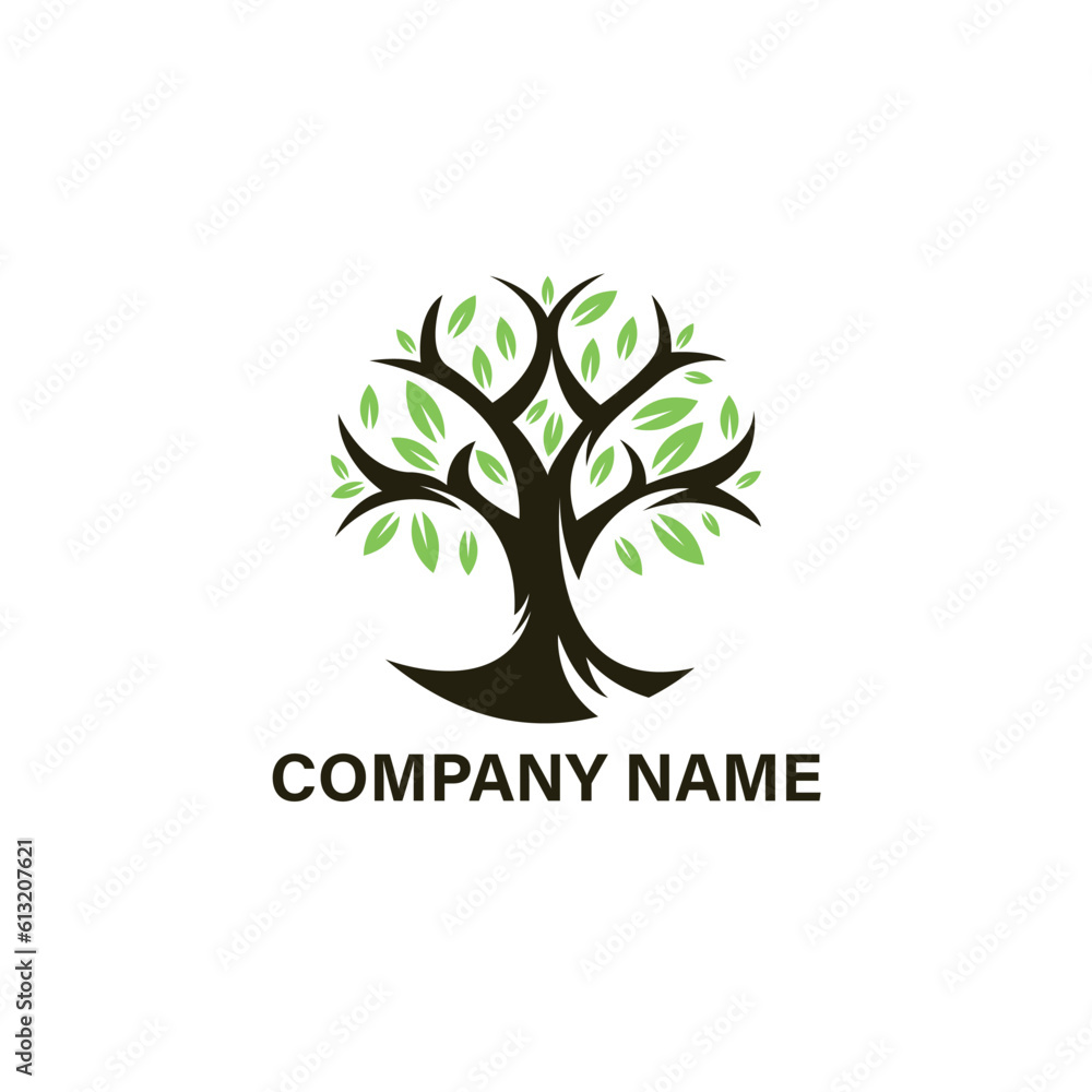 Obraz premium tree logo design. tree icon vector