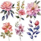 Wildflower paintings, floral art, watercolor painting inspiration