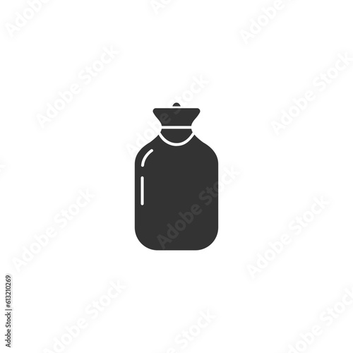 Hot Water Bottle icon, pain relief, hot and cold therapy. Hot or cold therapy and feet warmer. 