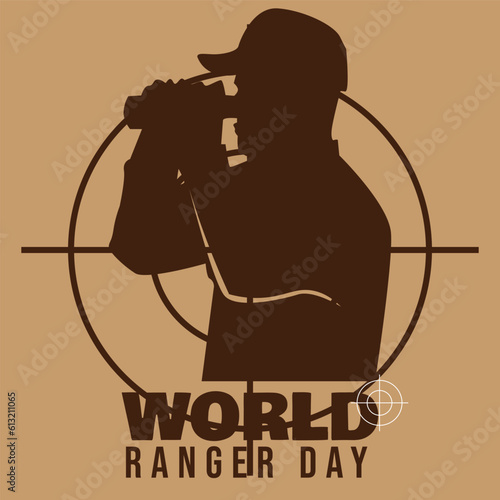world ranger day design template banner