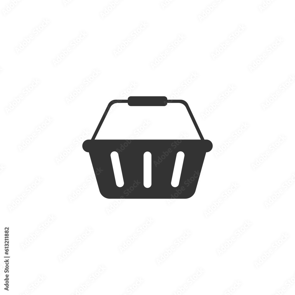 Shopping basket icon in simple design. Vector illustration Shopping basket icon in simple design. Vector illustration