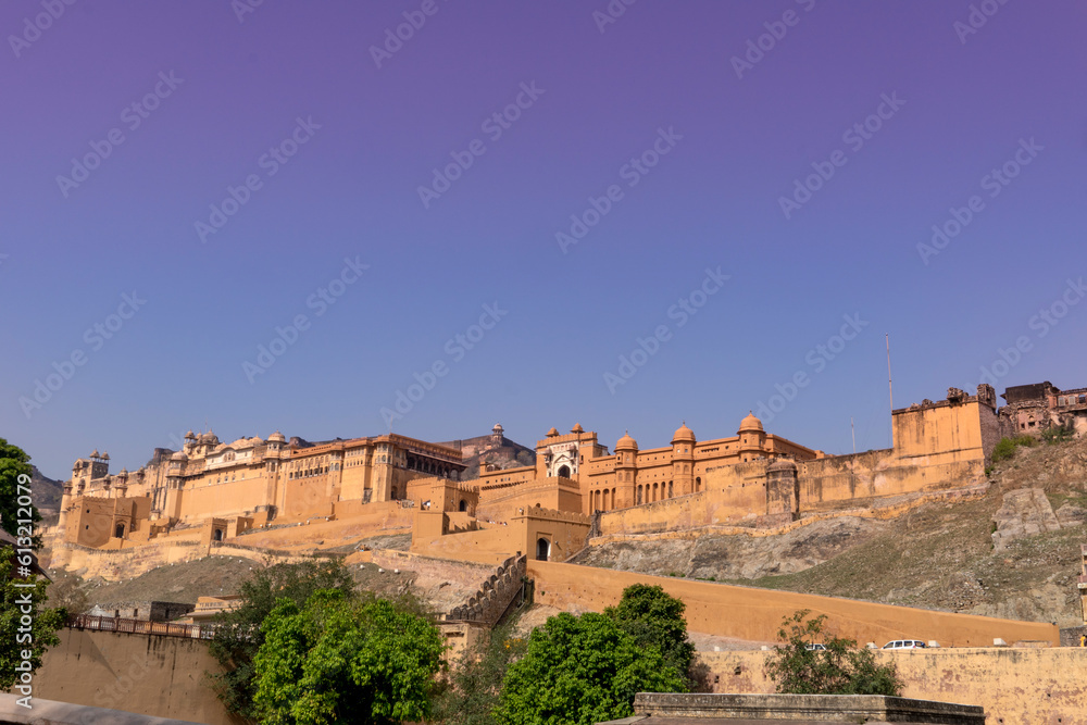 Amber Fort in Jaipur, India Panoramic
