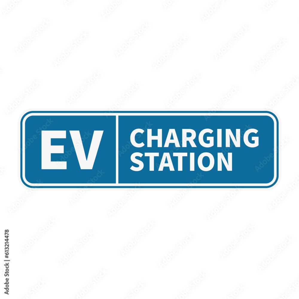 Electric Vehicle Charging Station In Blue Color And Rectangle Shape With White Line For Sign Information
Electric Vehicle Charging Station In Blue Color And Rectangle Shape With White Line For Sign Information