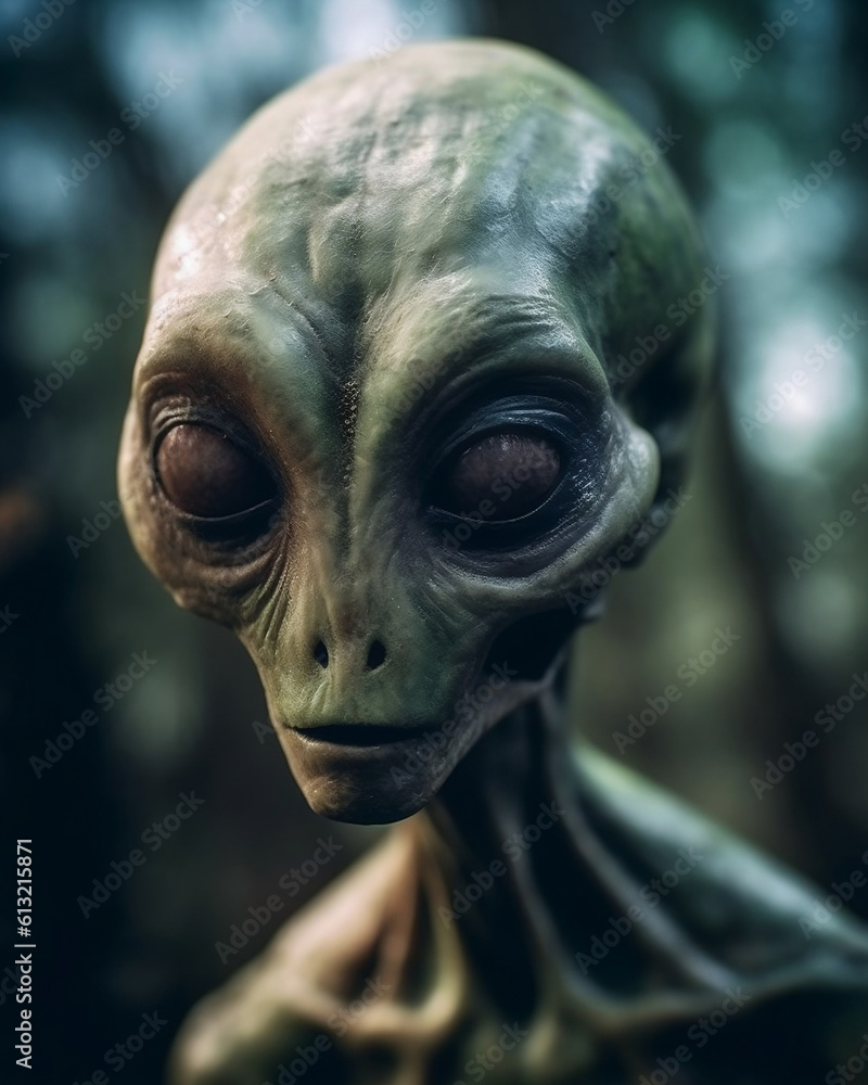 Naklejka premium Aliens, Science Fiction