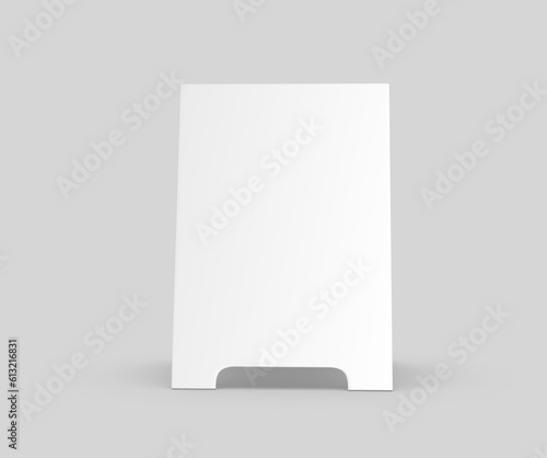 Sandwich boards for design mock up and presentation. white blank 3d illustration.
