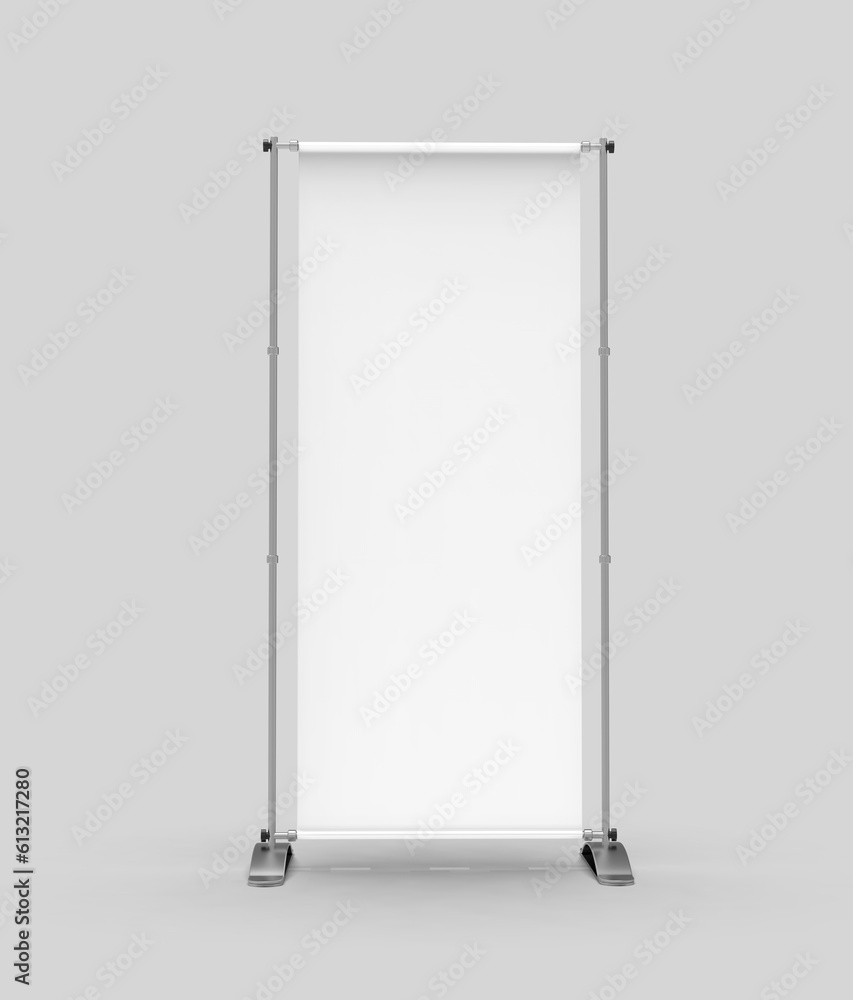 White blank empty high resolution Business Roll Up and Standee Banner display mock up Template for your Design Presentation. 3d illustration. White blank empty high resolution Business Roll Up and Standee Banner display mock up Template for your Design Presentation. 3d illustration.
