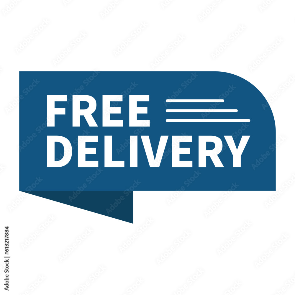 Free Delivery In Blue Color And Rectangle Ribbon Shape With White Line For Advertising
Free Delivery In Blue Color And Rectangle Ribbon Shape With White Line For Advertising