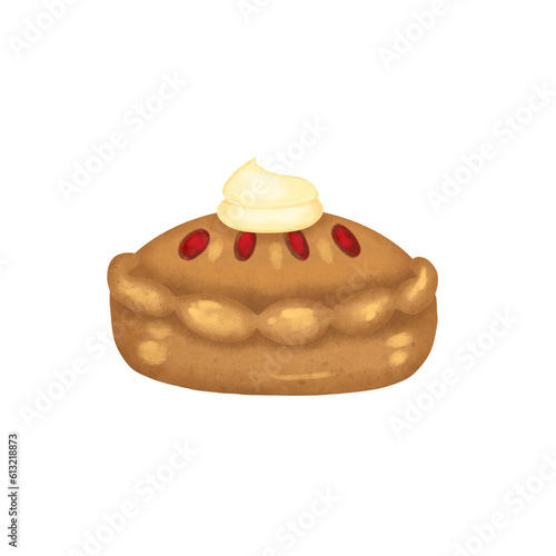 Apple Pie Hand drawn illustration