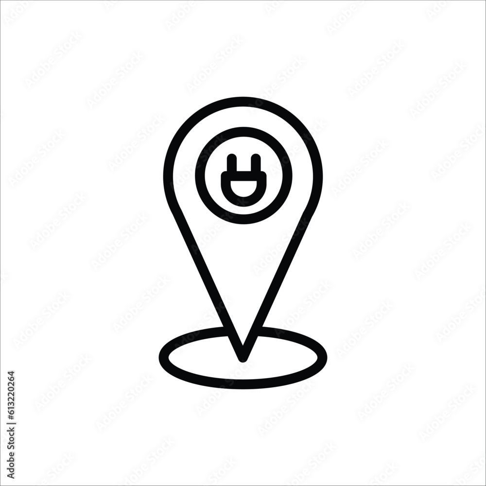 Set of electric transport related vector line icons. Contains such icons as motorcycle, bus, train, car, plug, battery, charge station, and more. Set of electric transport related vector line icons. Contains such icons as motorcycle, bus, train, car, plug, battery, charge station, and more.