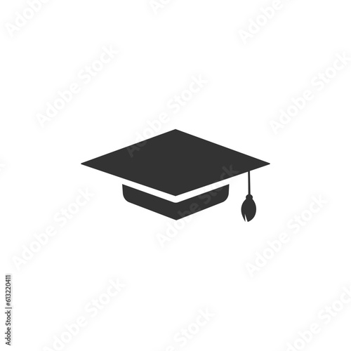 Graduation cap Icon in trendy flat style isolated. Education symbol for your web design, logo, UI. Vector 