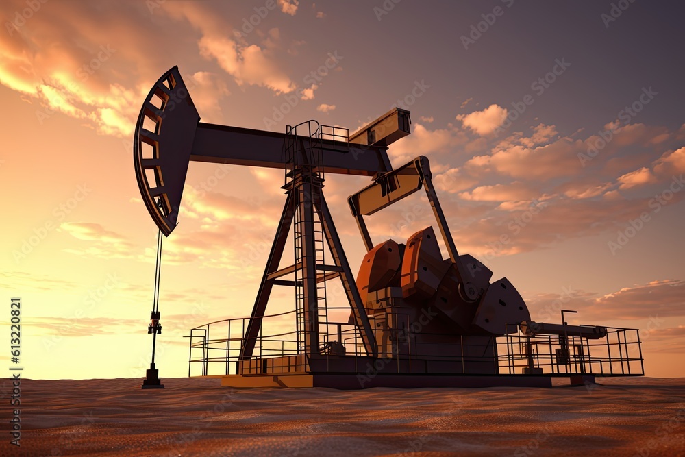 The Industrial Revolution Oil Extraction at its Finest with a Working