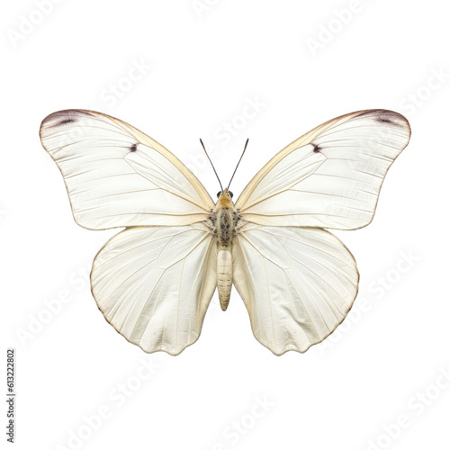 Cabbage white butterfly - Pieris rapae. Transparent PNG. Generative AI