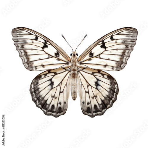 Marbled white butterfly - Melanargia galathea 3. Transparent PNG. Generative AI