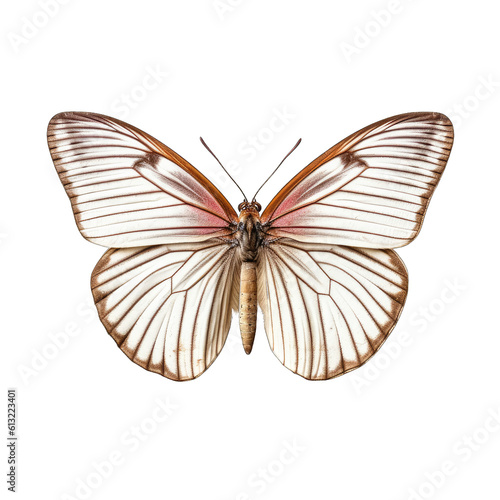 Wood white butterfly - Leptidea sinapis 3. Transparent PNG. Generative AI