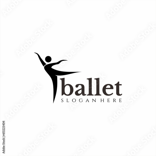 ballet logo silhouette concept design
