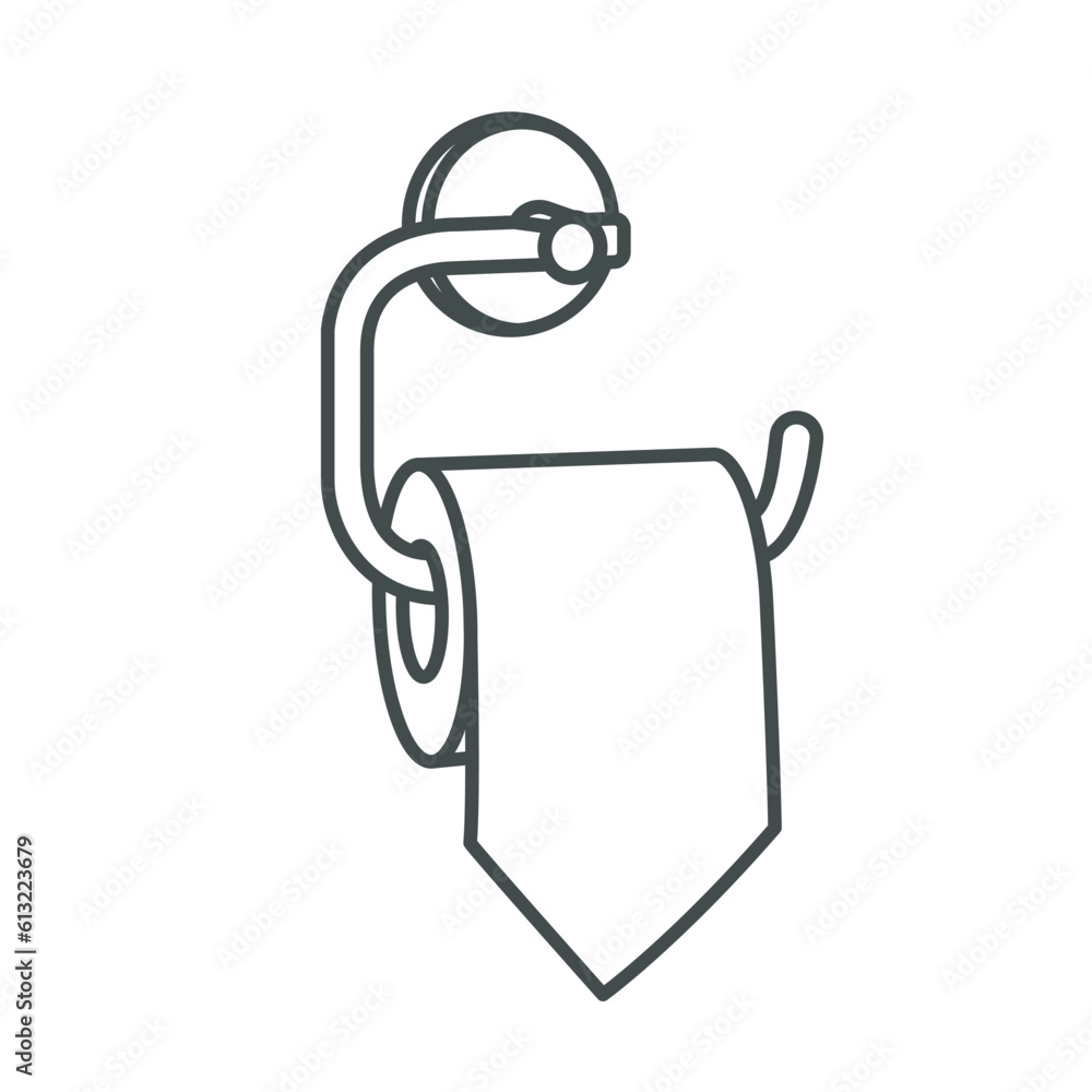 Toilet Tissue Paper Roll Vector Icon Illustration. Healthcare And Medical Icon Concept White Isolated. Flat Cartoon Style Suitable for Web Landing Page, Banner Toilet Tissue Paper Roll Vector Icon Illustration. Healthcare And Medical Icon Concept White Isolated. Flat Cartoon Style Suitable for Web Landing Page, Banner