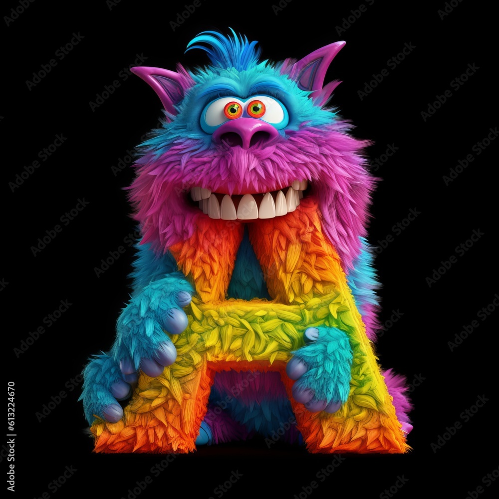 A Monster with the Letter A A Monster with the Letter A