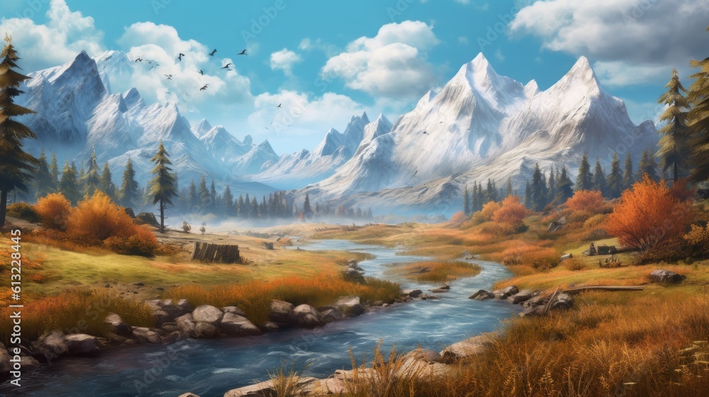 Beautiful Scenery Landscape Game Art Beautiful Scenery Landscape Game Art