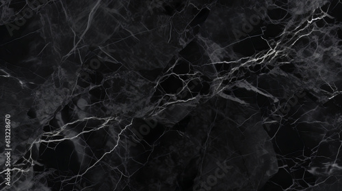 A seamless black and white marble texture background. Generative ai