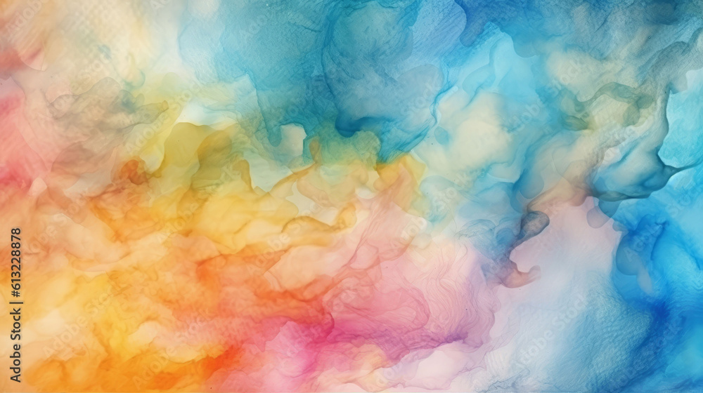 Fototapeta premium Abstract watercolor background with grunge texture. Generative ai