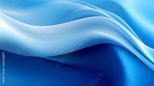 Blue and white wavy lines background. Generative ai