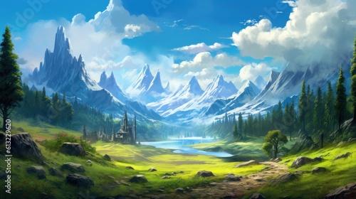 Fantasy Landscape Game Art