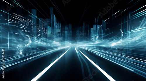 高速道路をイメージした画像　Generative AI