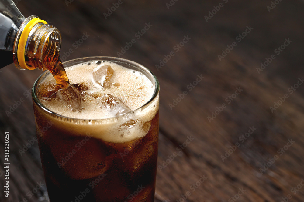 Soft drinks and fruit juice mixed with soda high in sugar have a